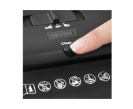 Digitus Niszczarka dokumentów X5 max. 5 arkuszy ścinki DIN P-4 10L D - 1383584 - zdjęcie 3